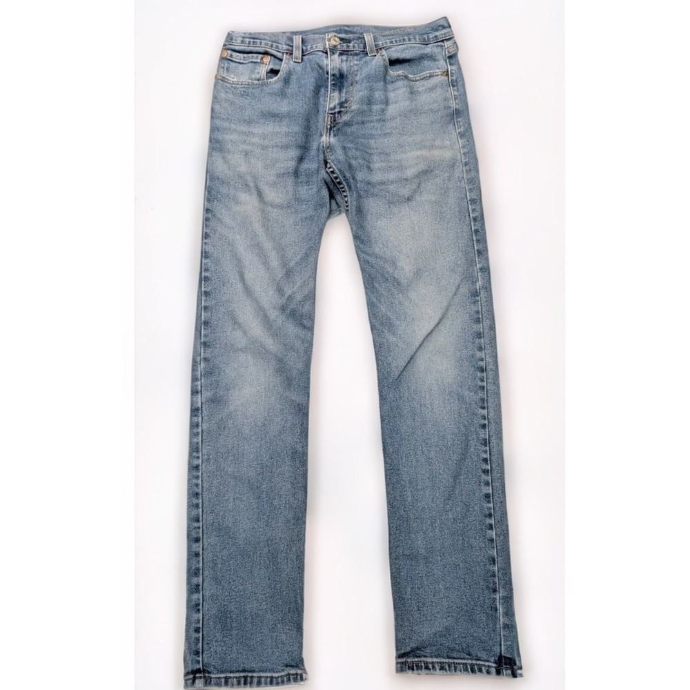 Levi's 502 Regular Straight Tapered Fit Blue Wash Denim Jeans Men's Size 30x32